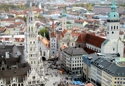 Marienplatz von oben